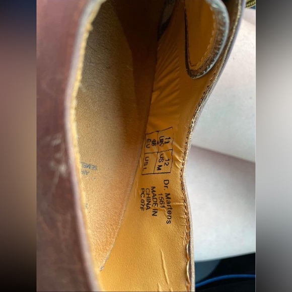 Dr. Martens 1561 low top leather oxford shoes in brown size 12 mens - Picture 5 of 6